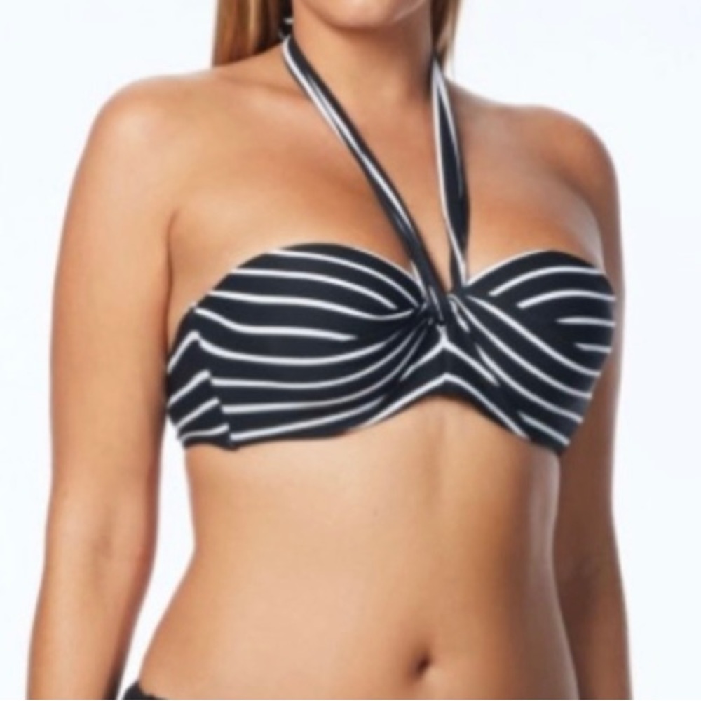 NWT Coco Reef Serenity Stripe Underwire Bikini Top Bra Size 36/38C - Picture 2 of 7